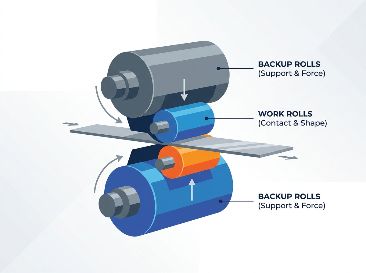 Work Roll vs Backup Roll in Rolling Mills